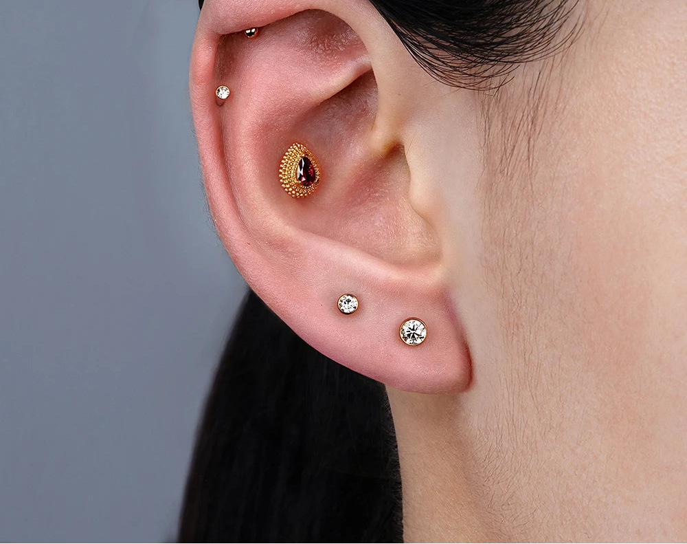 Rubis - Piercing Labret