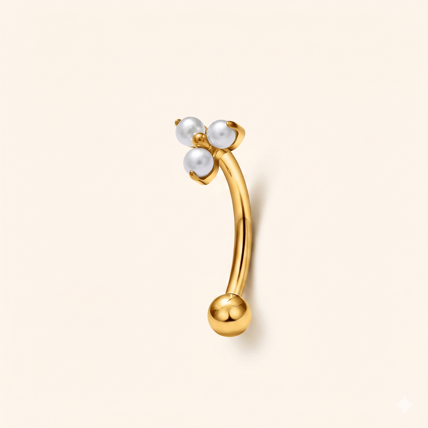 Piercing Rook Gwiazda Północy Tytan & Cyrkonia Niebieska — 16G