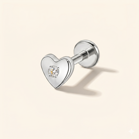 Piercing Labret Gwiazda Tytanowa – 16G Helix Tragus – Model D