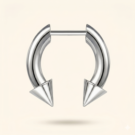 Rożek ze stali nierdzewnej z przegrodą – styl plemienny 16G