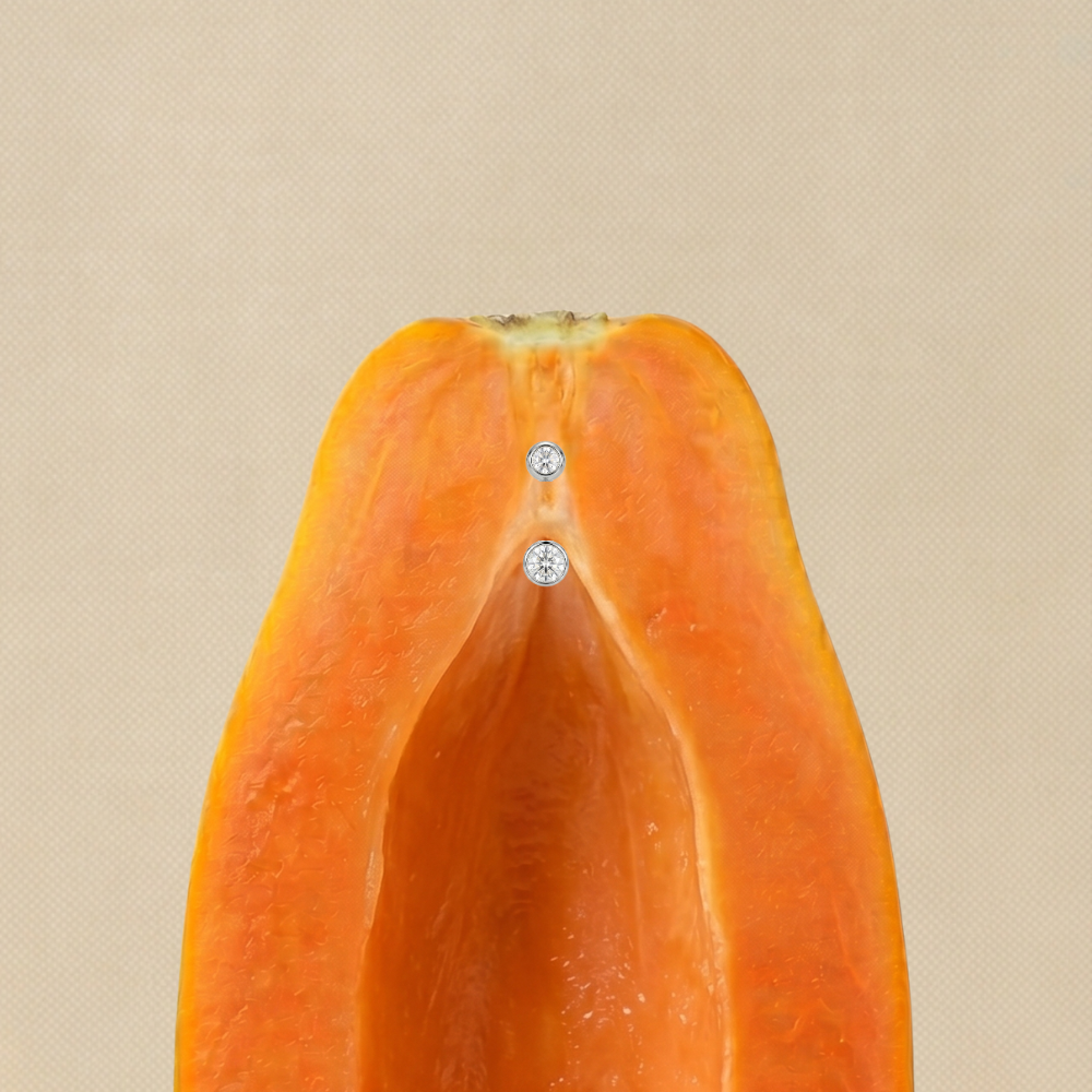 Piercing Christina i czapka VCH z tytanu w klasie implantów ASTM F136