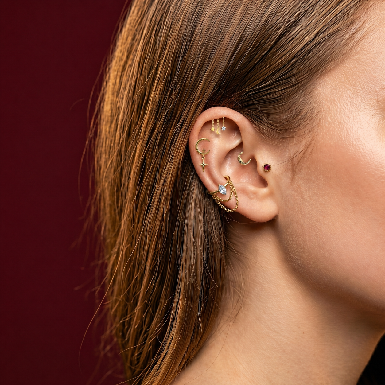Séléné - Piercing Labret