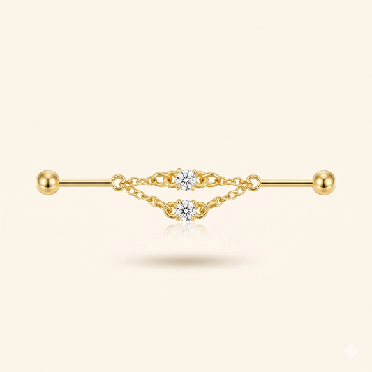 Gwiazda wisząca ze srebra próby 925 w stylu przemysłowym – elegancki design