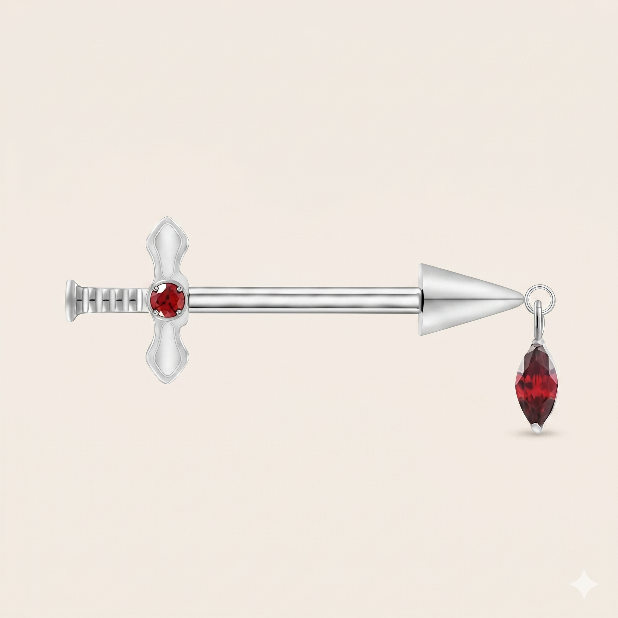 Flamme - Piercing Téton