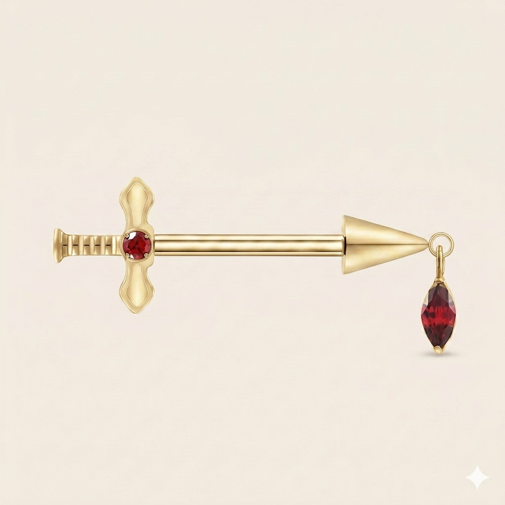Flamme - Piercing Téton