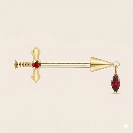 Flamme - Piercing Téton