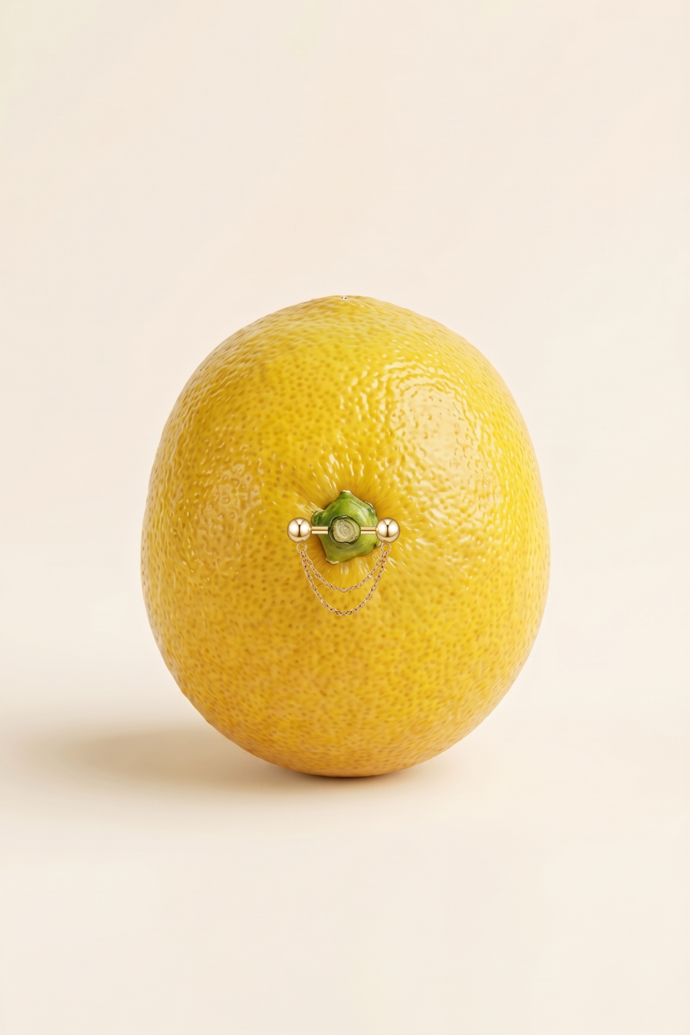 ASTM F136 Tytanowy pierścień osłonowy z podwójnym łańcuszkiem 14G