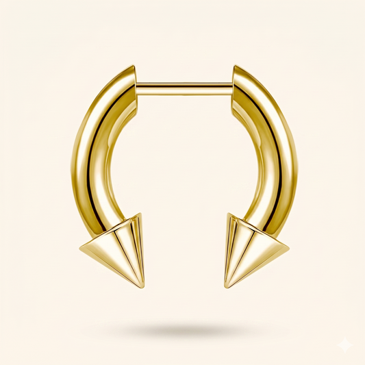 Rożek ze stali nierdzewnej z przegrodą – styl plemienny 16G