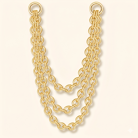 Chaîne Triple Connecteur en Titane – Nez Labret Industriel