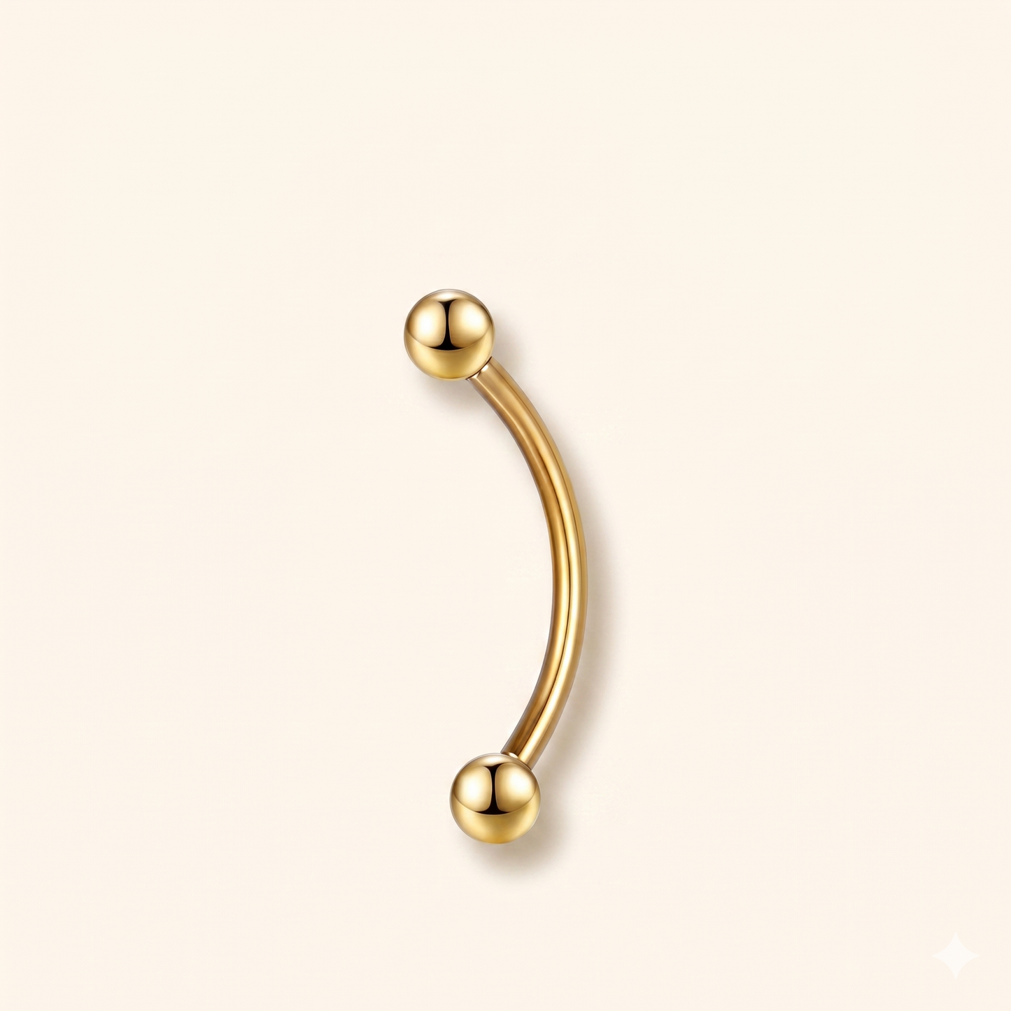Piercing Rook Curved Barbell Tytan Chirurgiczny ASTM F136