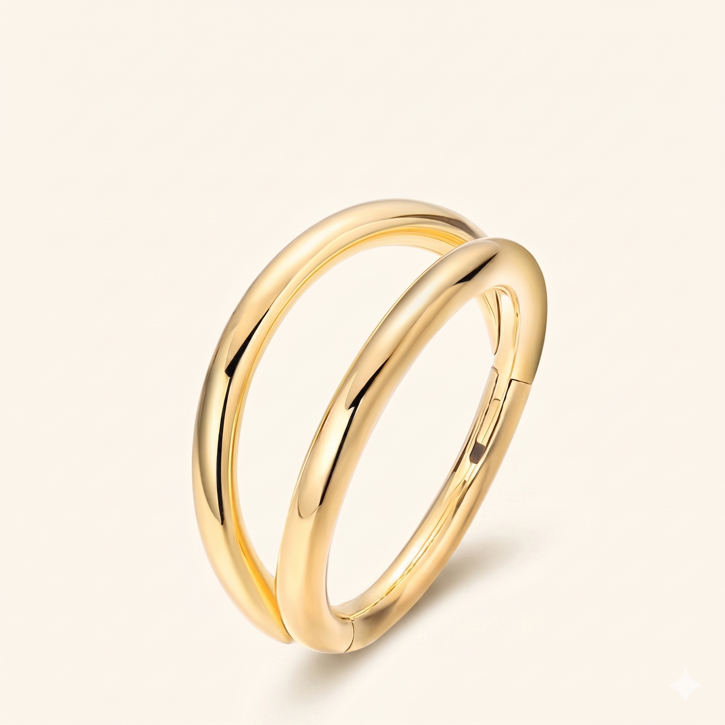 Cyrkonowy pierścień zatrzaskowy z tytanu G23 – płatek nosowy 16G