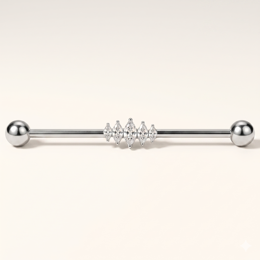 Tytanowa kierownica motylkowa przemysłowa – ucho mostkowe 14G