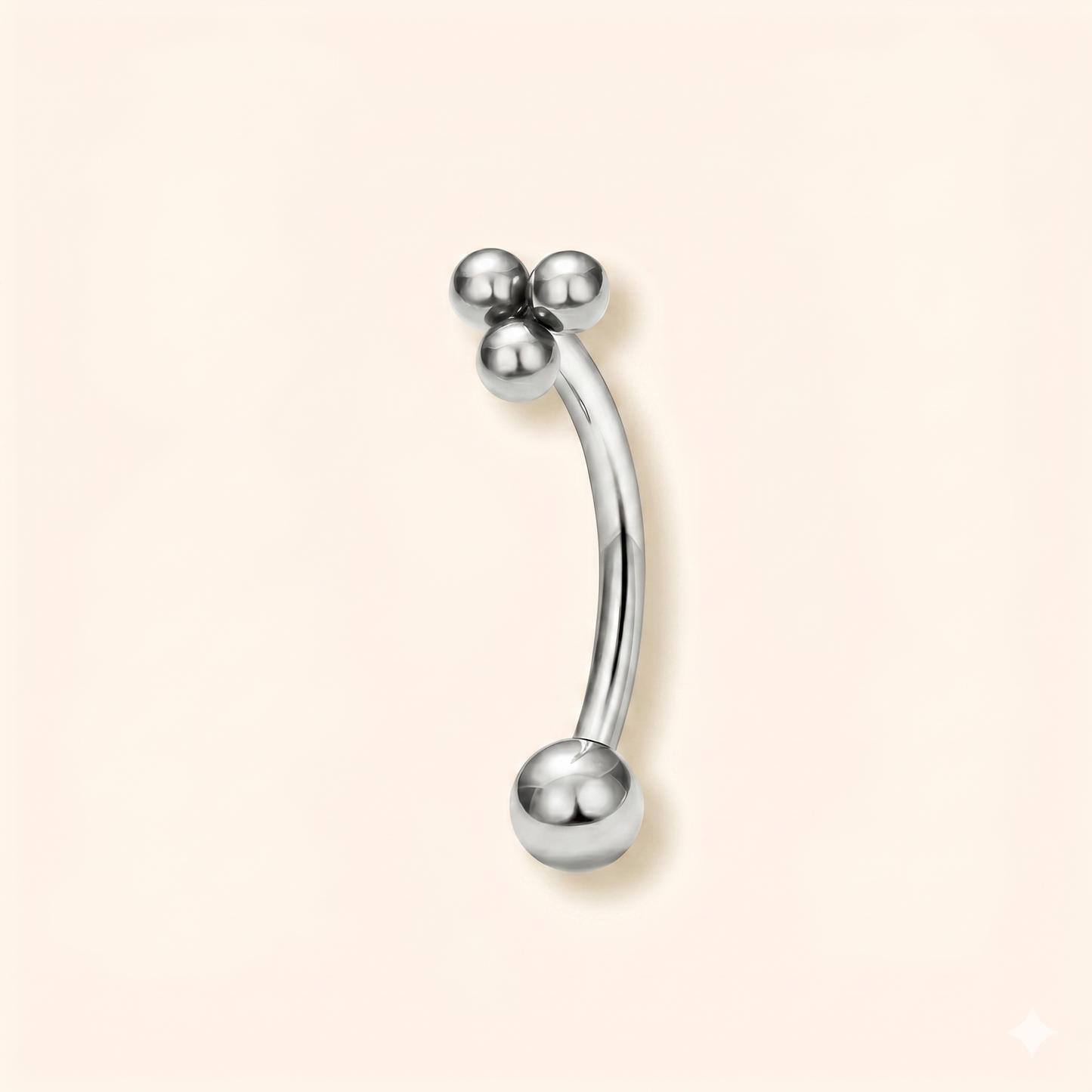Piercing Rook Stella del Nord Titanio Zircone Viola | 16G