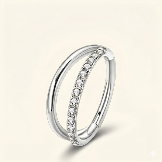 Clicker Titanium G23 Row Zircon – Helix Daith Tragus 16G